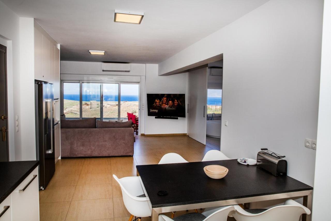 Komfort City Apartment "Elias" Mit Meerblick In Lavrio Exterior foto